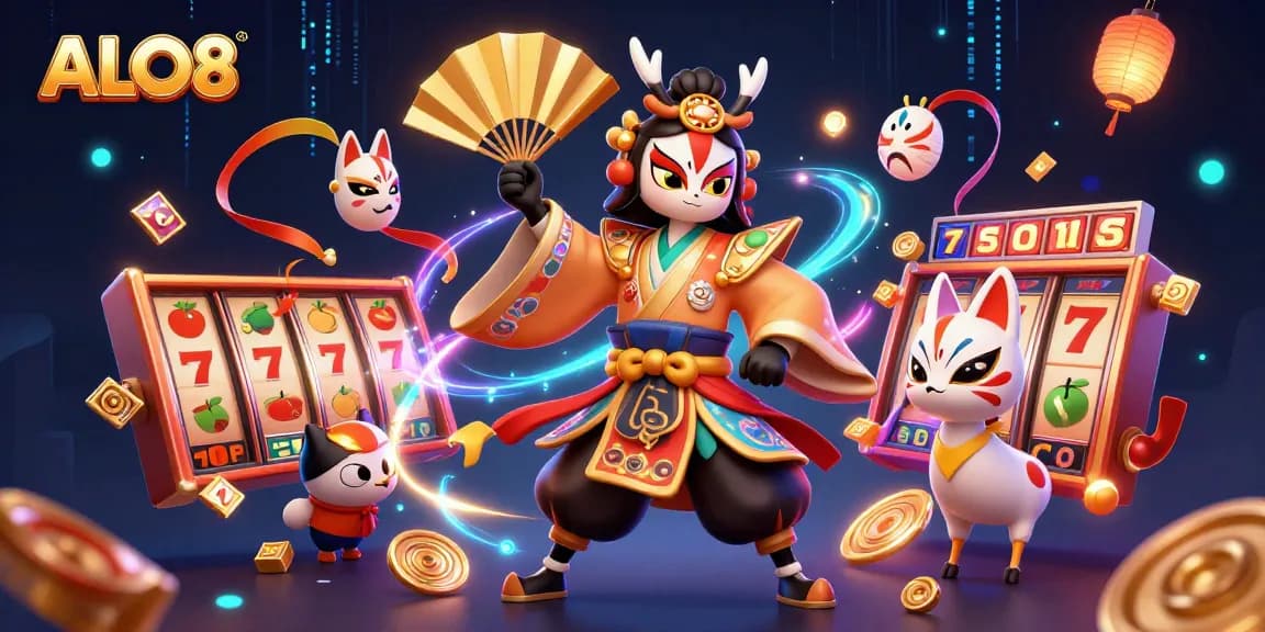 ALO8 offers thrilling slot action with colorful characters and vibrant gaming elements.