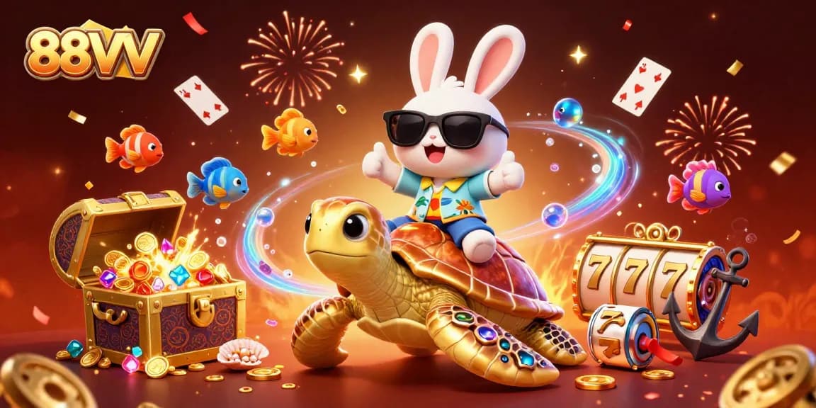 88VV engages players with vibrant slot games and casino action featuring charming characters.
