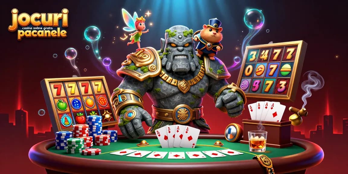 Joacă jocuri casino online gratis păcănele și descoperă imagini captivante cu golemul și cavalerul hamster.