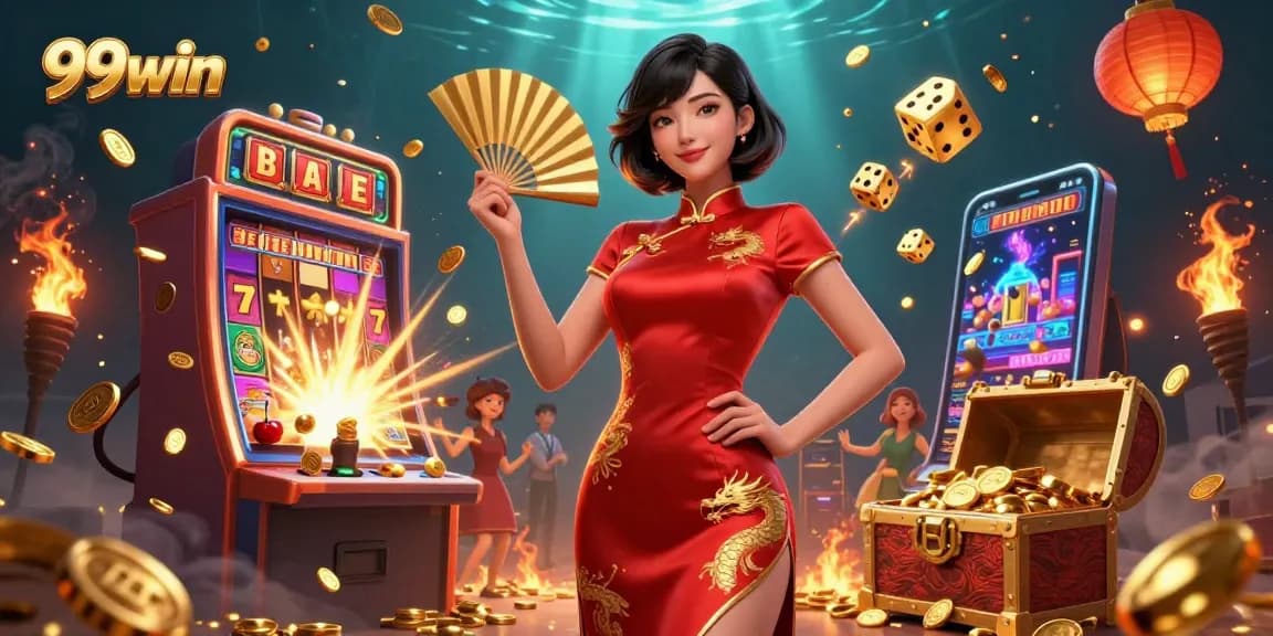 Experience the thrilling wins at 99win with vibrant casino visuals and dynamic elements.