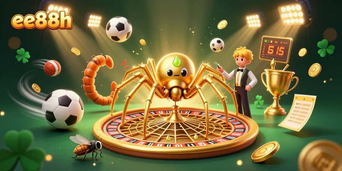 Engage in thrilling gameplay at ee88h with a vibrant roulette-themed scene featuring playful characters and dynamic action.