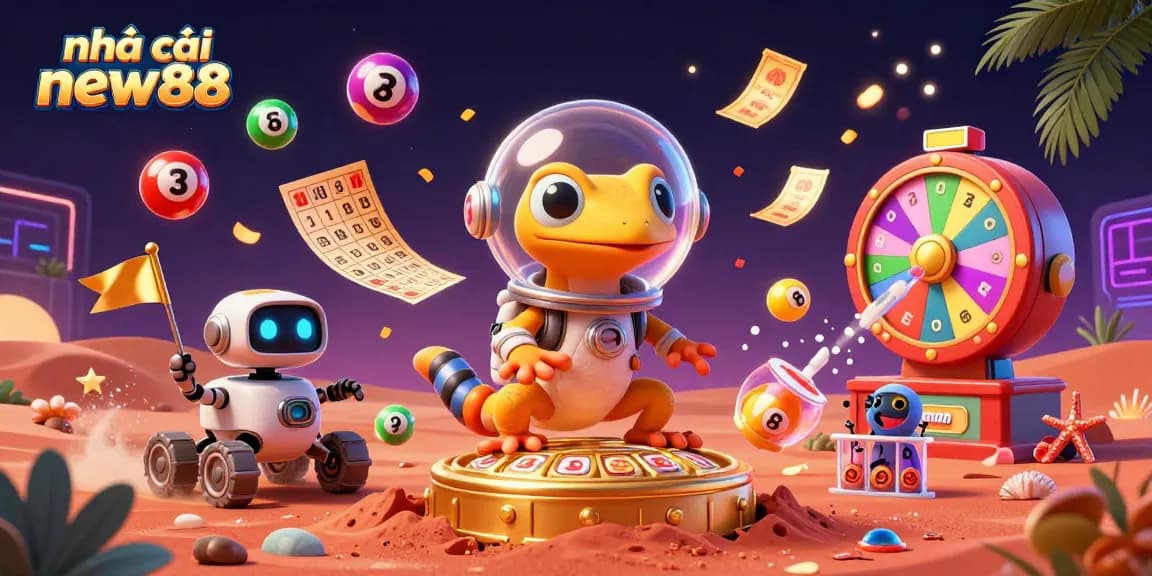 Engage with the vibrant world of nhà cái new88 through lively gaming adventures in a dynamic Martian casino.
