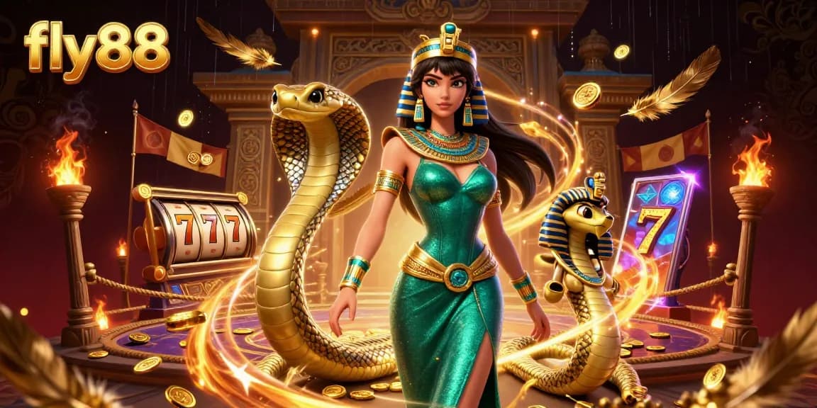 Experience thrilling wins with fly88’s captivating gaming visuals featuring a dynamic casino illustration.