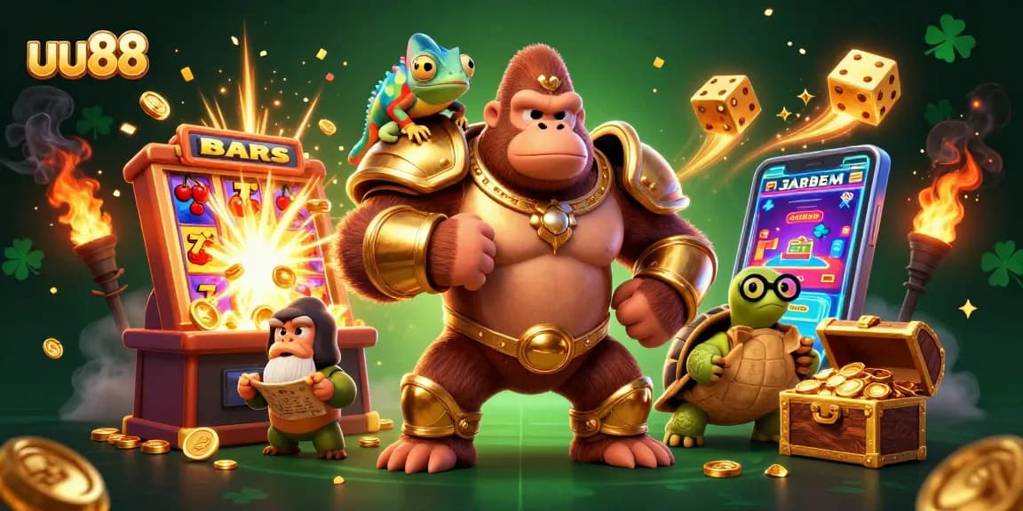 Experience the thrill of uu88 with dynamic characters and exciting casino elements bursting with energy.