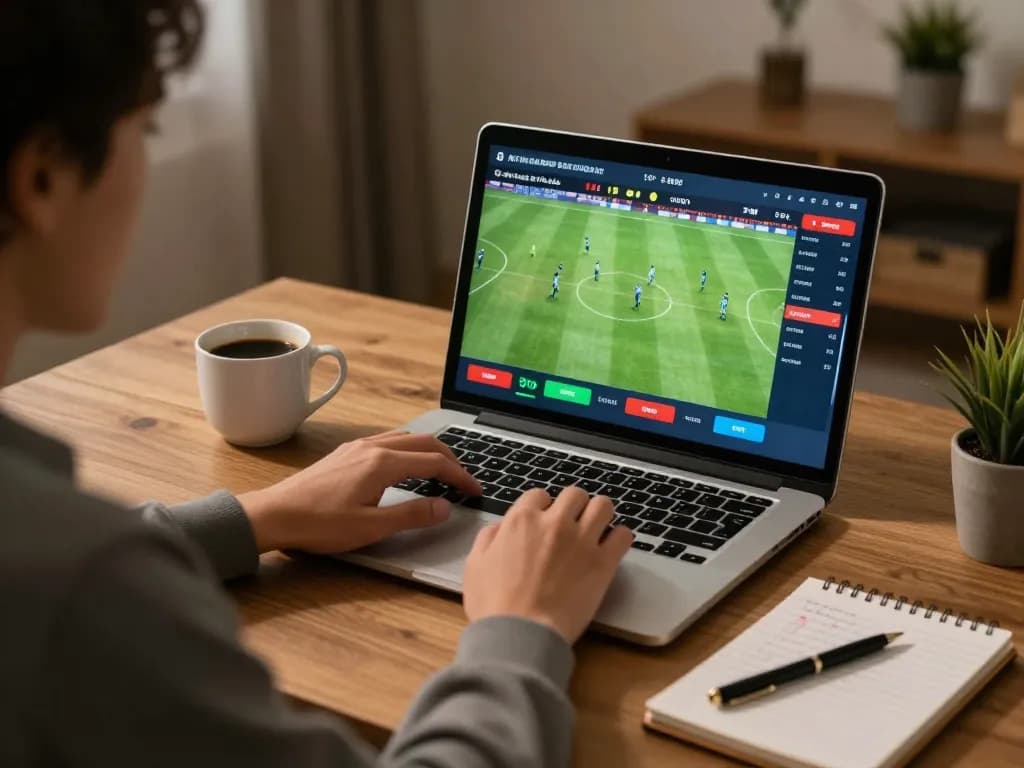 Check live scores and betting odds for ผลบอลวันนี้ at home with an engaging sports betting setup.