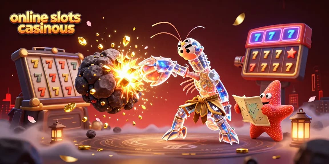 Spin winning online slots casinous with vibrant, animated casino action and colorful elements.