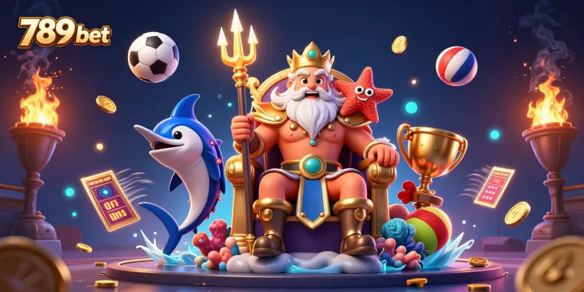 Experience the excitement of 789 bet with dynamic sports graphics and vibrant casino elements in this stunning illustration.