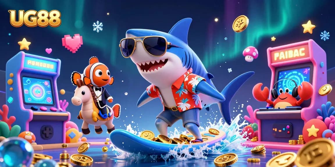 Engage with UG88's vibrant casino experience featuring characters and dynamic gaming elements