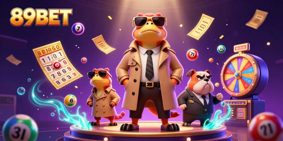 Experience thrilling gameplay at 89BET with vibrant casino elements and dynamic lottery action.