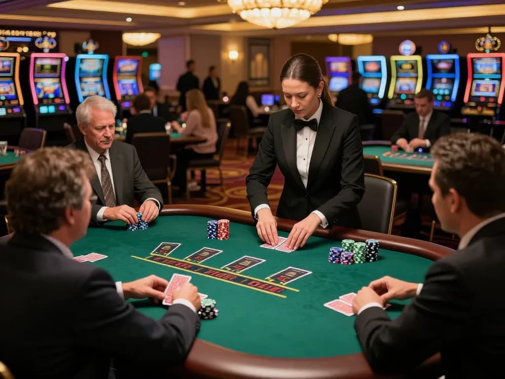Experience intense gameplay at hoiquantv247 with players in action at a live dealer blackjack table.