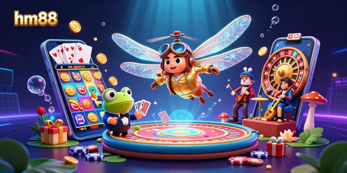 Play exciting casino games at hm88 featuring vibrant characters and dynamic action.