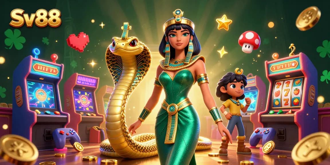 Experience the thrill of Sv88 casino gaming with vibrant 3D visuals and stunning characters.