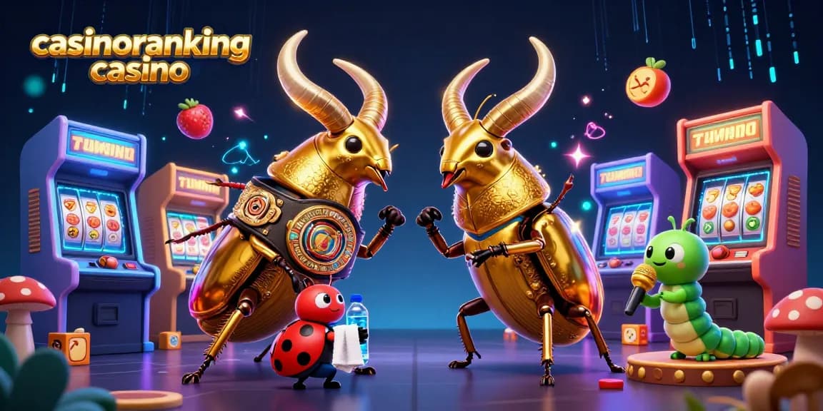 Experience the thrill of casinoranking casino with unique gaming characters and colorful slots in a vibrant scene.