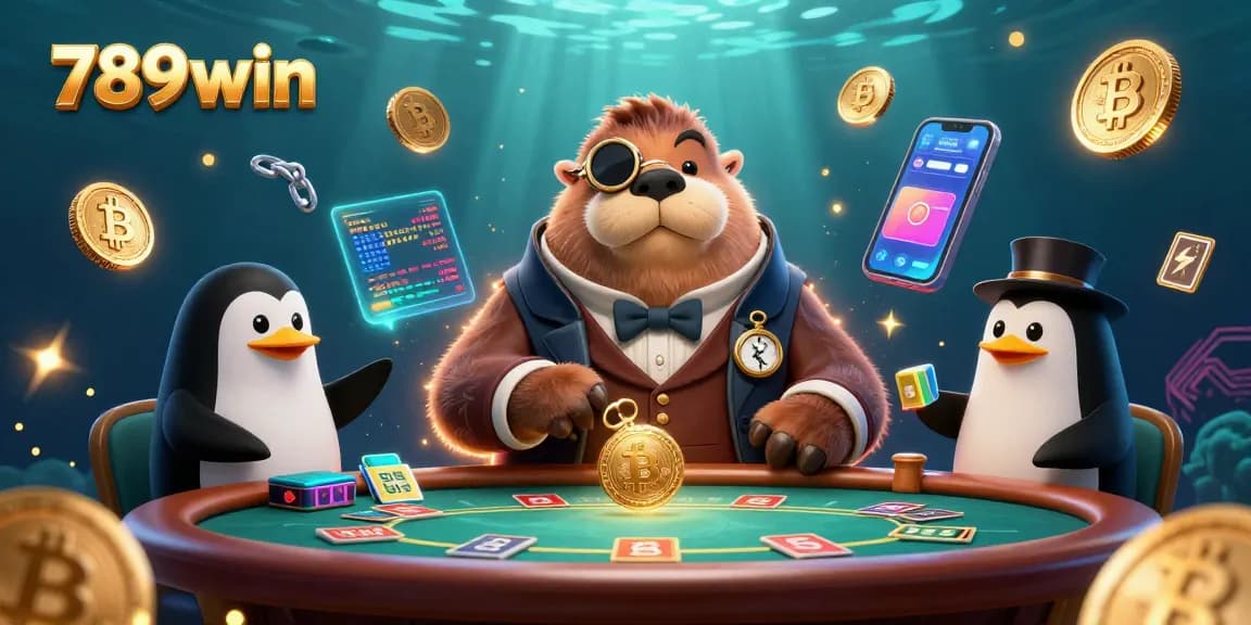 Engage with exciting poker action at 789win featuring a walrus and unique underwater casino elements.