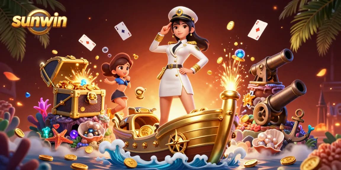 Experience thrilling gambling action with Sunwin in a vibrant, dynamic casino scene.