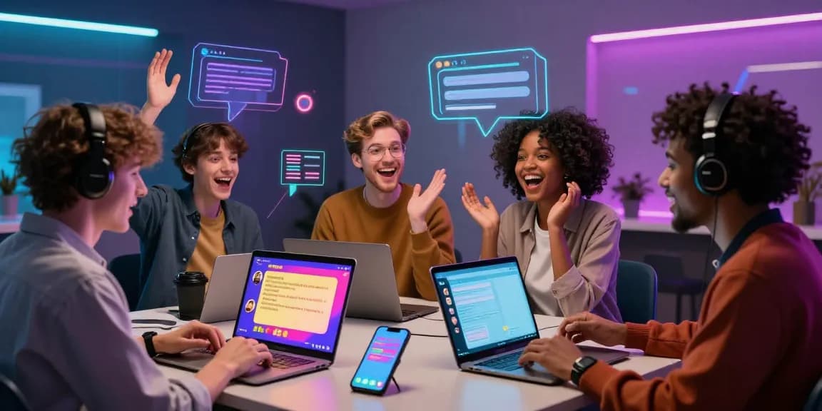 Engaging spicy chat interactions in a vibrant digital chatroom.