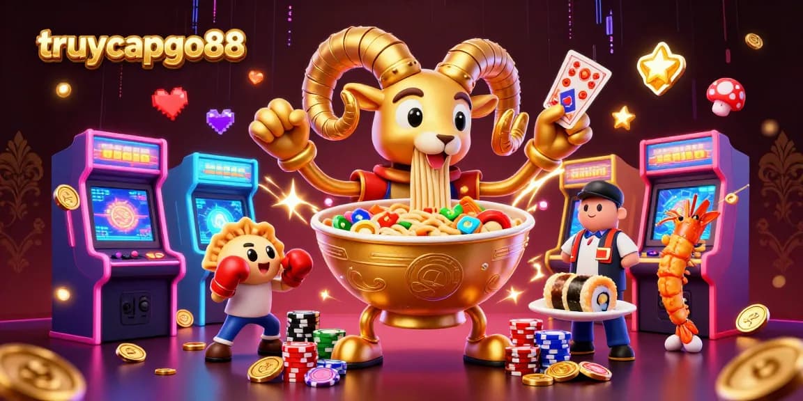 Engage with the thrilling world of truycapgo88 featuring vibrant casino characters and game elements.