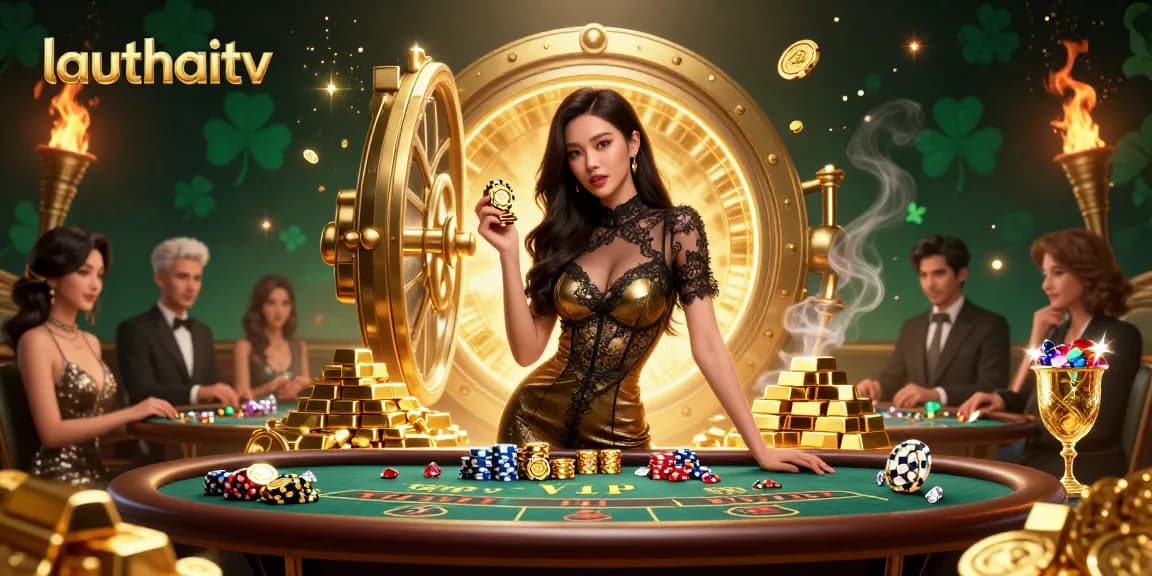 Engage in high-stakes gameplay at lauthaitv with vibrant backgrounds and confident players.