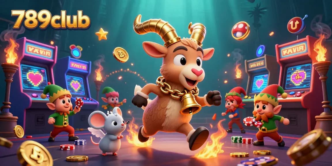 Engage with 789club's creative casino scene featuring cartoon characters in a thrilling casino setting.