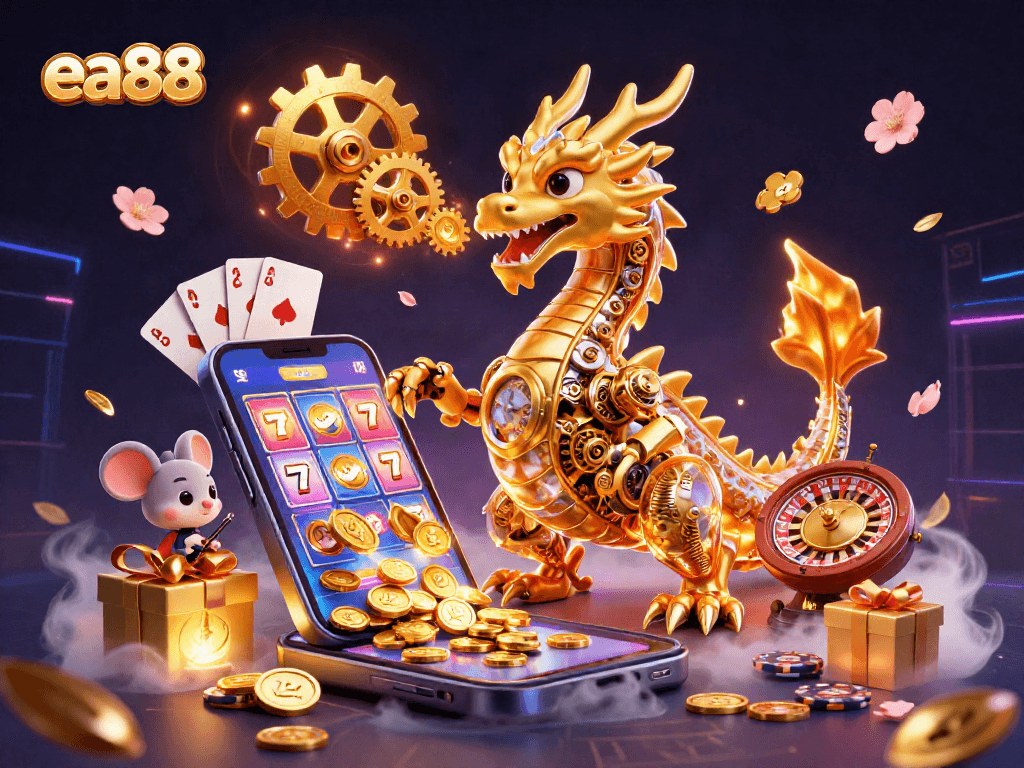 Experience ultimate gameplay at ea88 with a vibrant dragon and thrilling casino action!