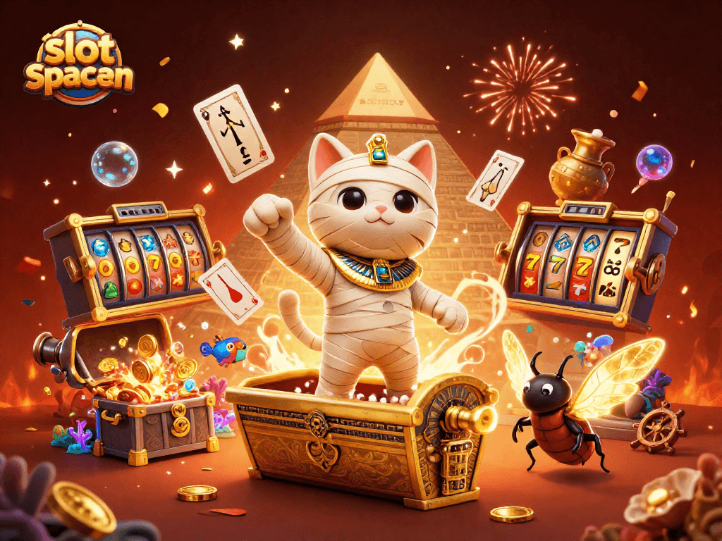 Engage in exciting gameplay with slot spaceman's dynamic casino scene featuring vibrant characters and rich visuals.