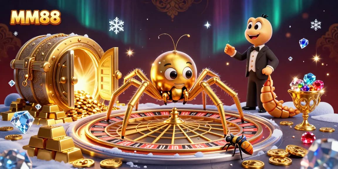 Engage with MM88’s vibrant casino scene filled with gold, jewels, and excitement.
