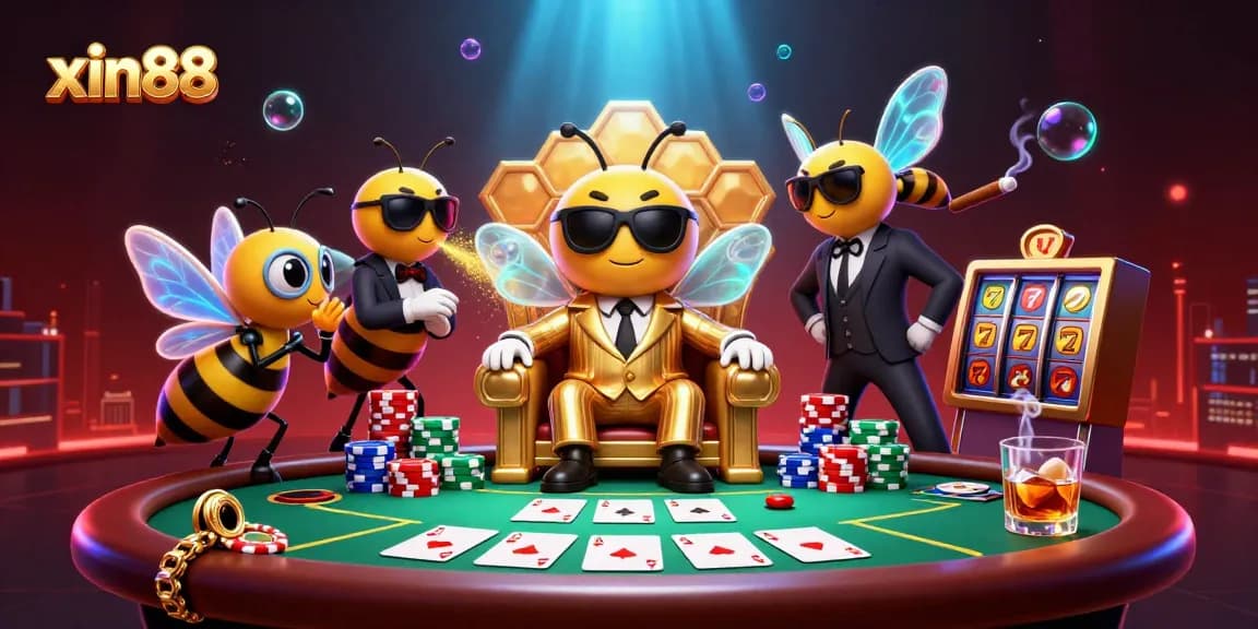Join the excitement at xin88, where a bumblebee mob boss leads the casino scene with poker and lucky slots.