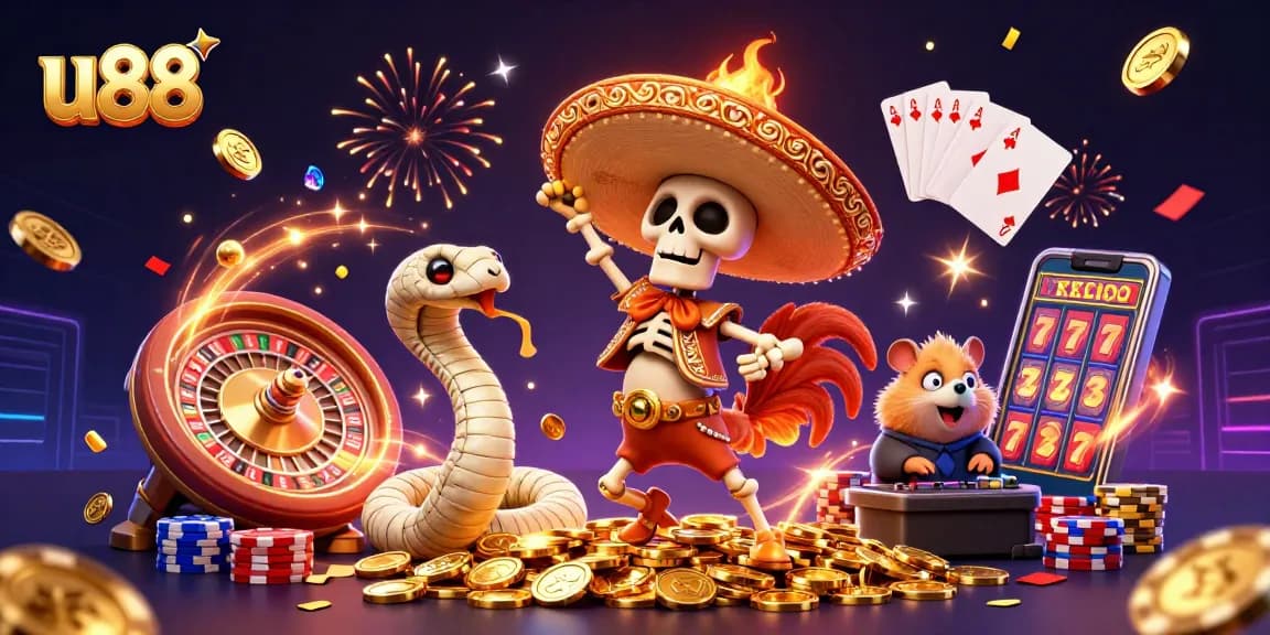 Celebrate big wins at u88 with lively characters and an exciting casino atmosphere