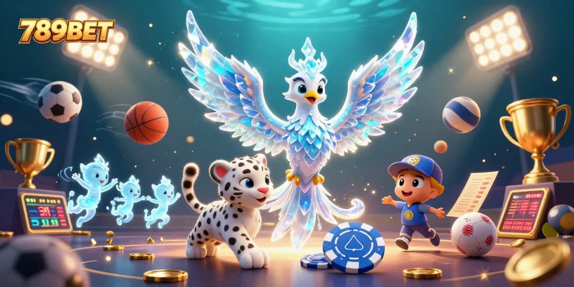 Engage with the vibrant world of 789BET, featuring animated characters and dynamic casino elements.
