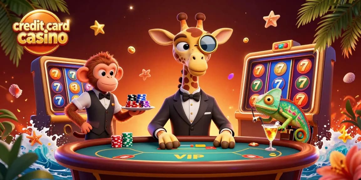 Experience thrilling gameplay at a credit card casino with engaging characters and vibrant visuals.