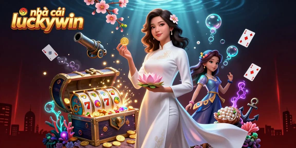 Visualize winning with nhà cái luckywin in this vibrant online casino scene.