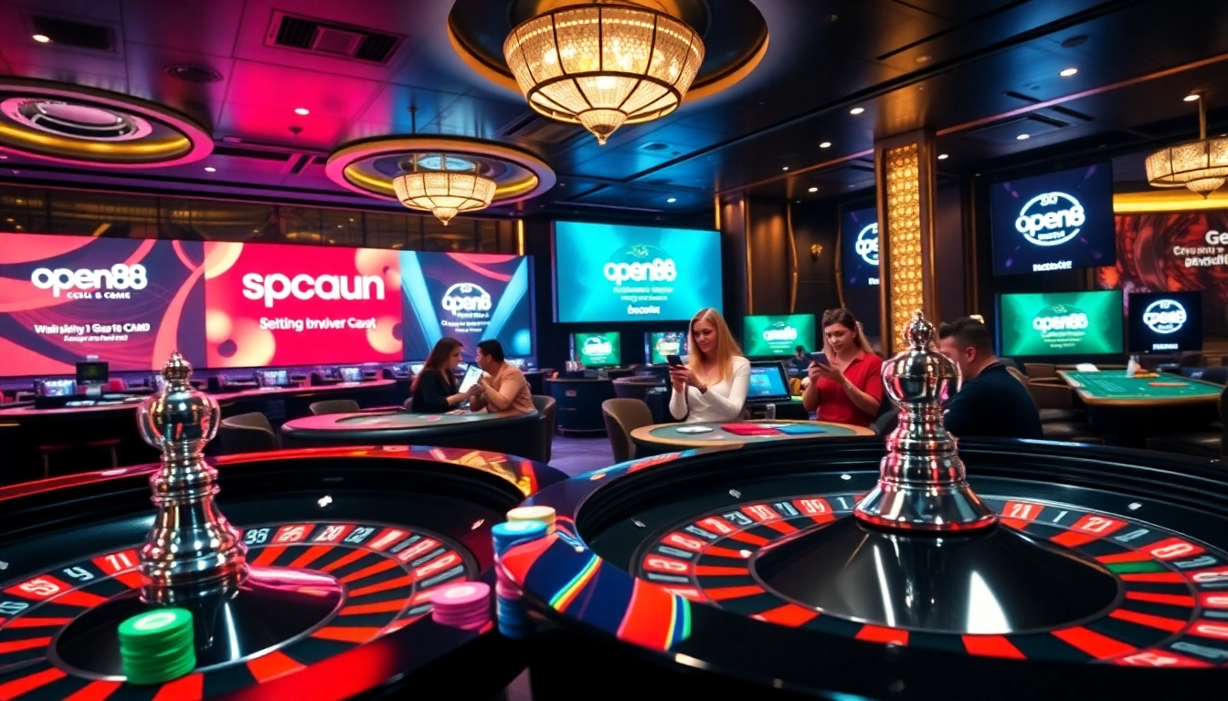 Experience the excitement of online gaming at open88 with vibrant casino visuals and thrilling action.