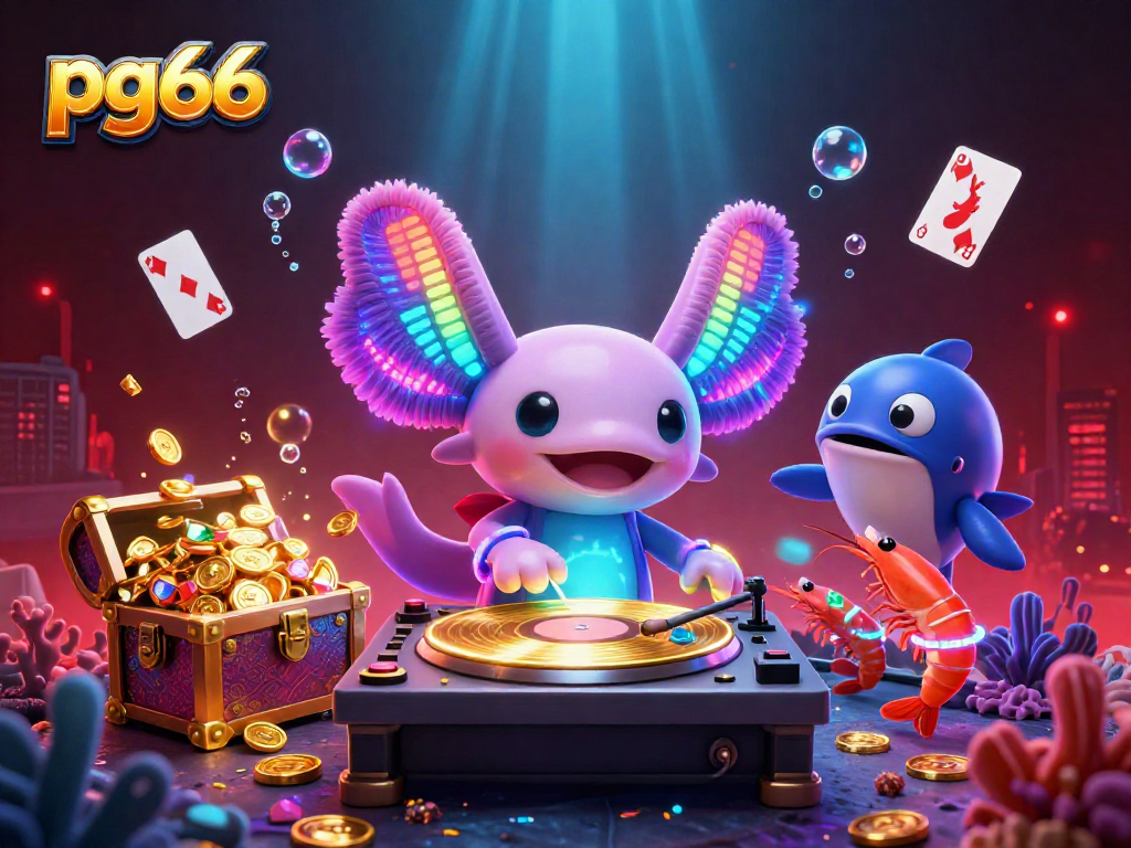 Engage in thrilling gameplay at pg66 with vibrant characters and dynamic underwater casino elements.