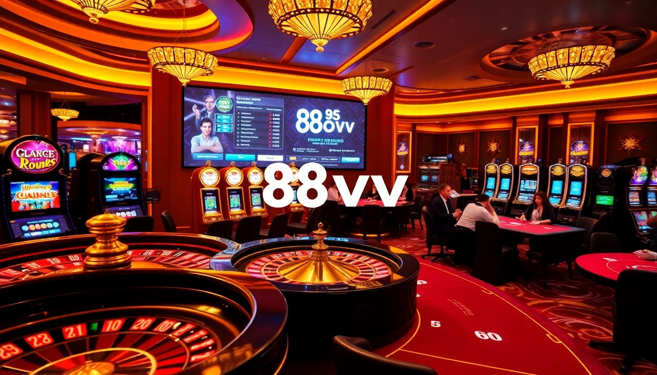 Players enjoy thrilling moments at the 88vv casino with exciting roulette and poker games.