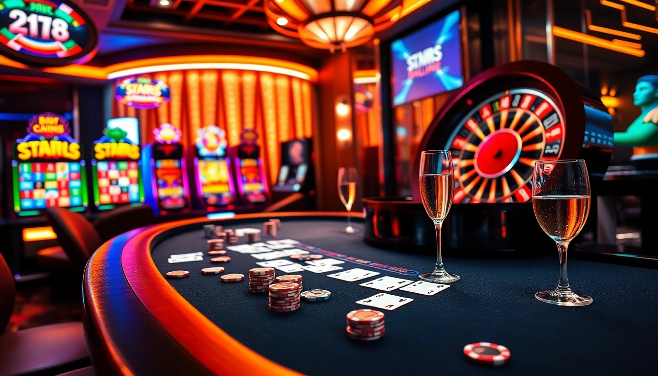 Experience thrilling online gambling at https://bem88v.com/ with vibrant casino visuals and a dynamic poker table.