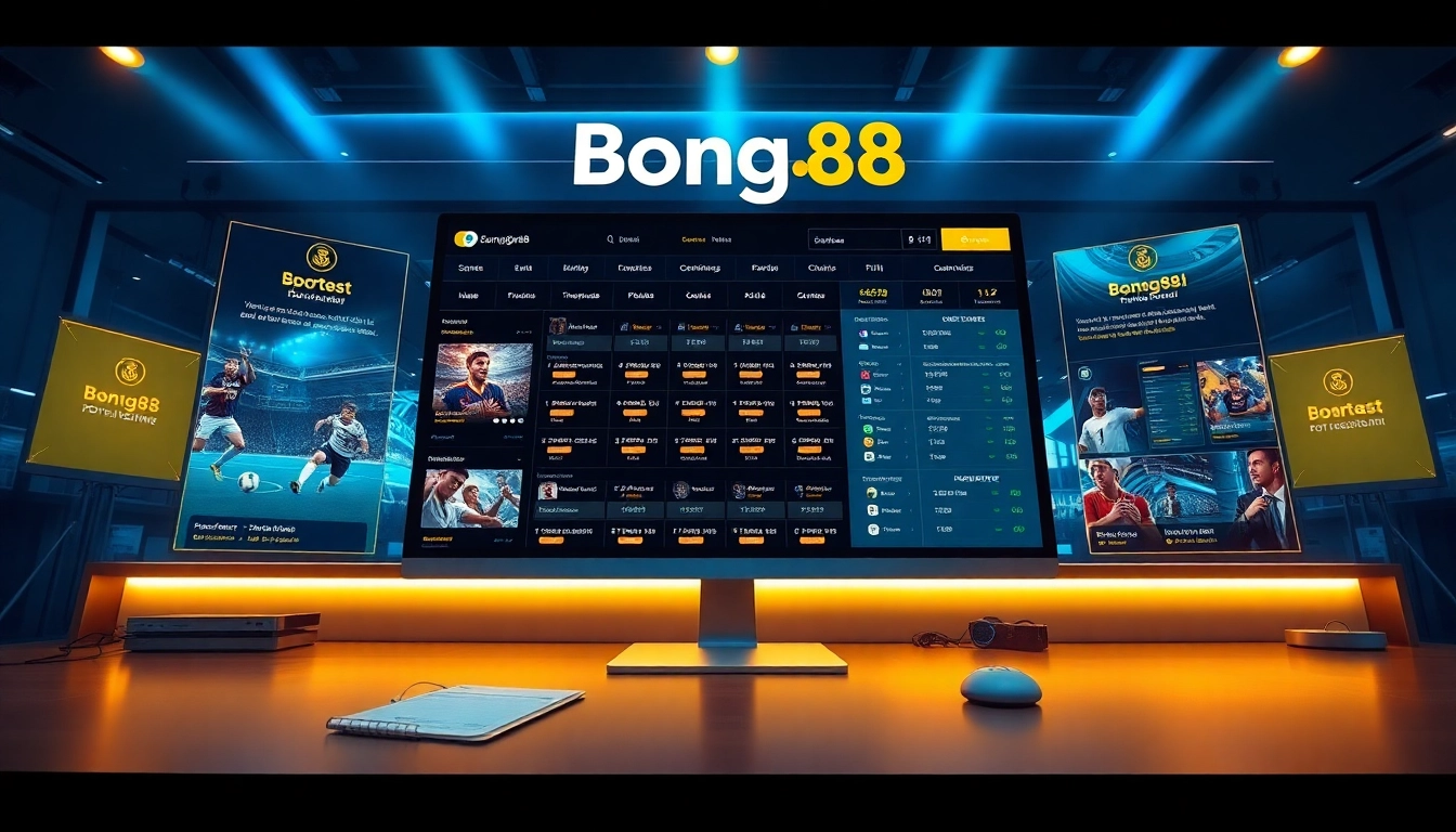 Bong88 online betting platform showcasing dynamic sports options and user-friendly interface.
