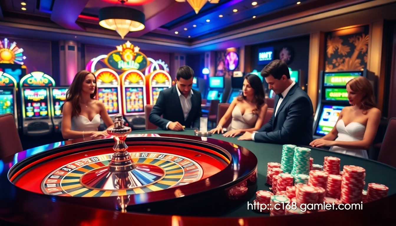 Experience thrilling games and promotions at https://c168game.com/ with vibrant casino tables and joyful players.