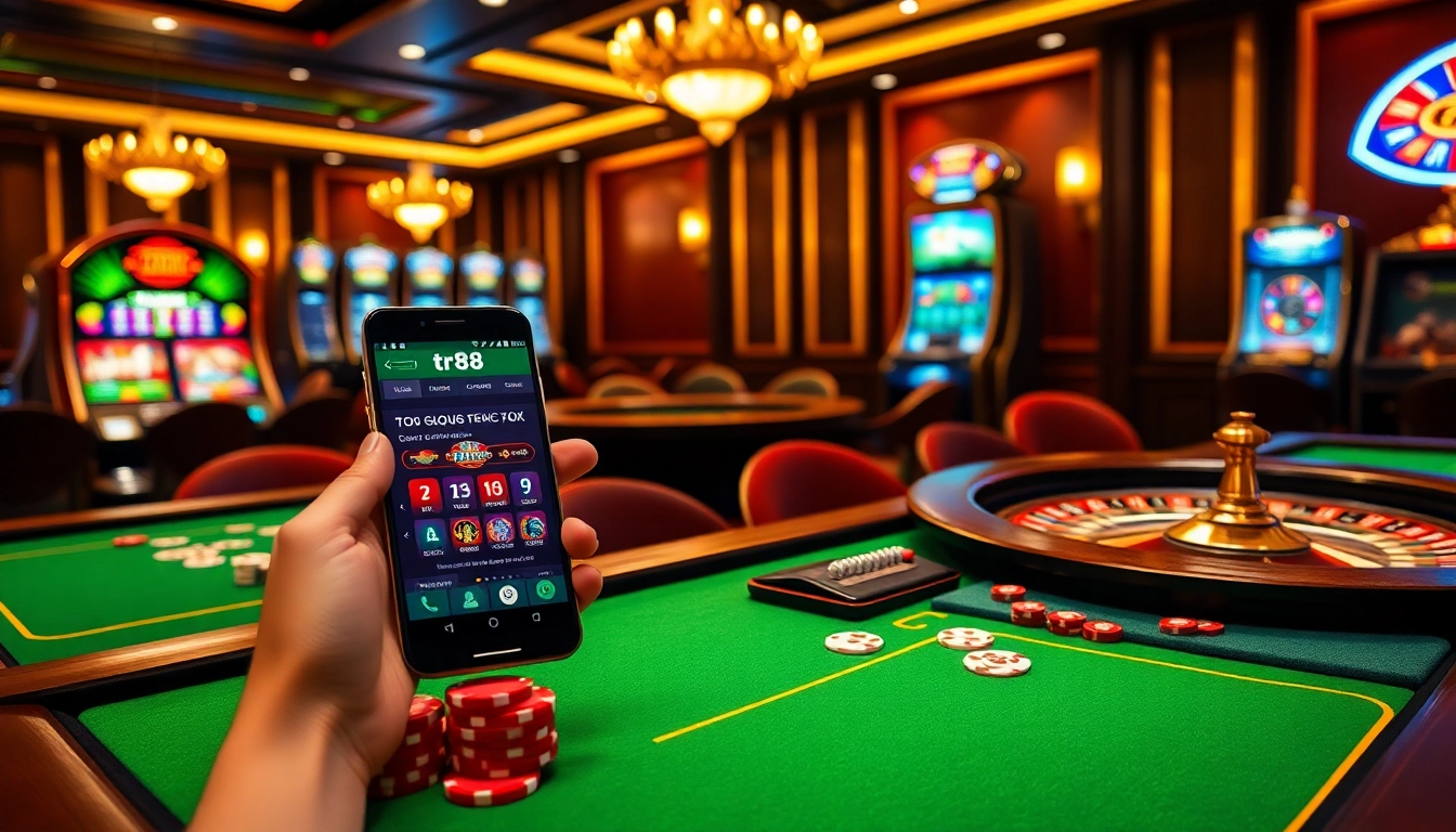 Experience thrilling gameplay with the tr88 app featuring vibrant casino games and betting options.