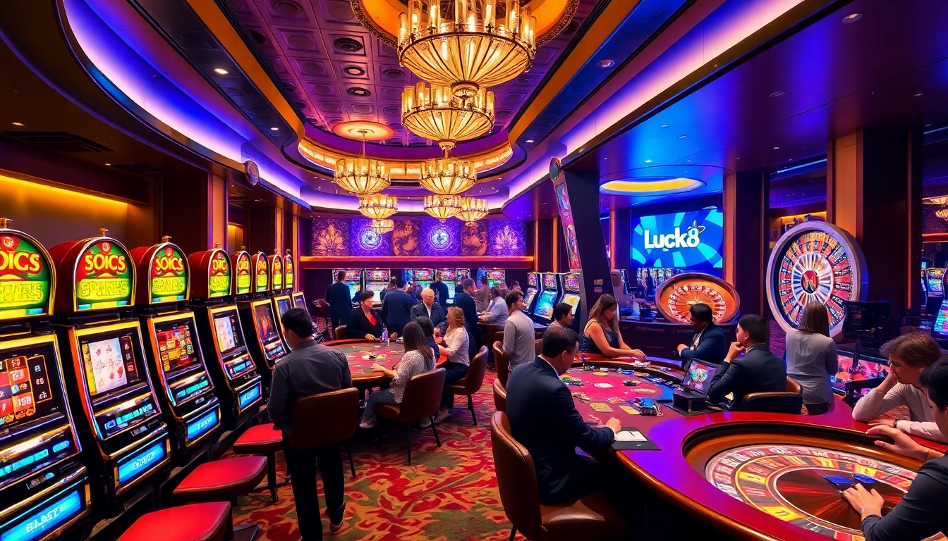 Experience the excitement of Luck8 casino with vibrant slots, engaging games, and thrilling players.
