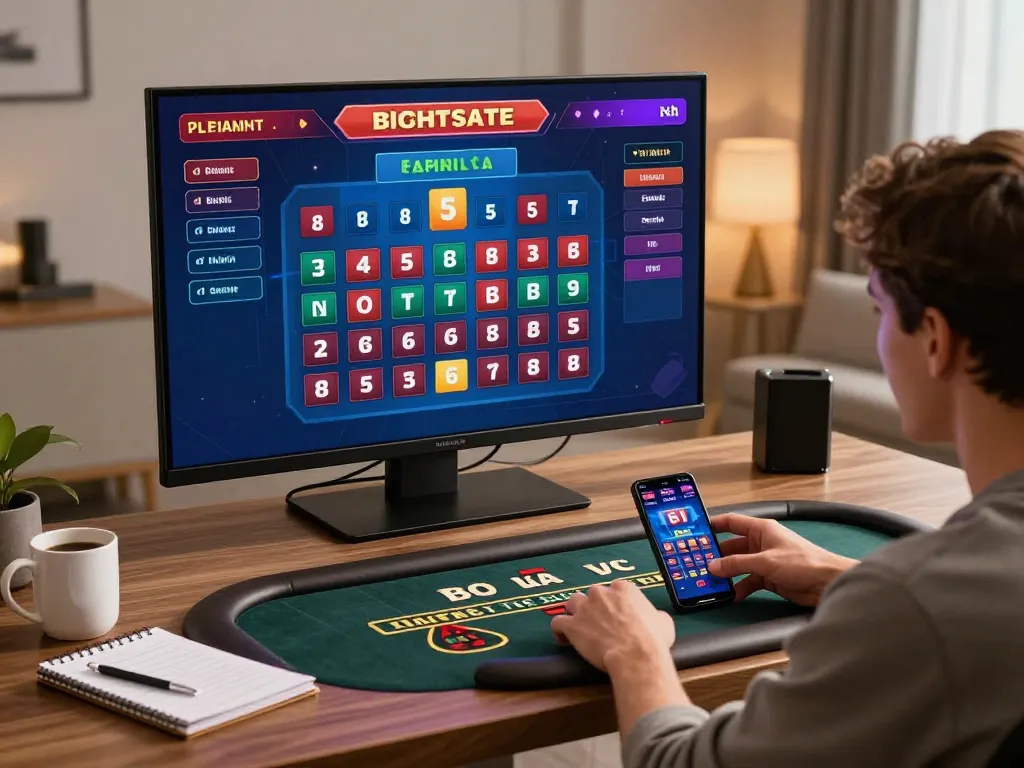 Player enjoying a live dealer baccarat game on 33win, showcasing engagement and strategy.