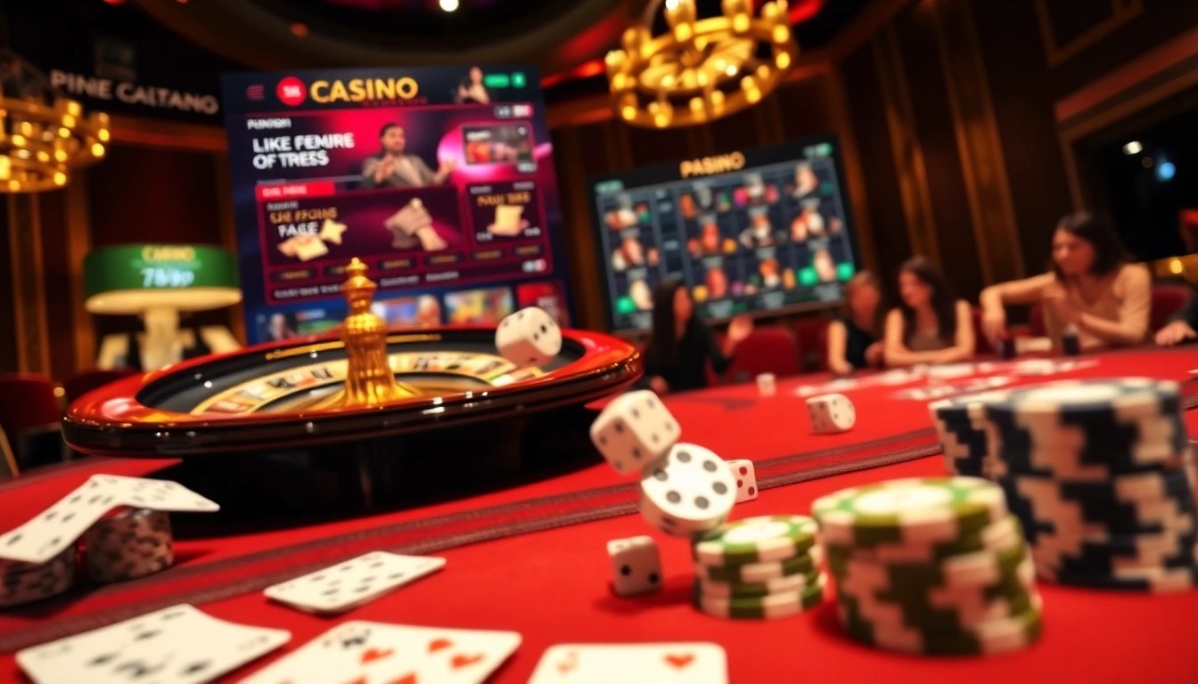 Experience thrilling gameplay with 789p at a luxurious casino featuring vibrant tables.