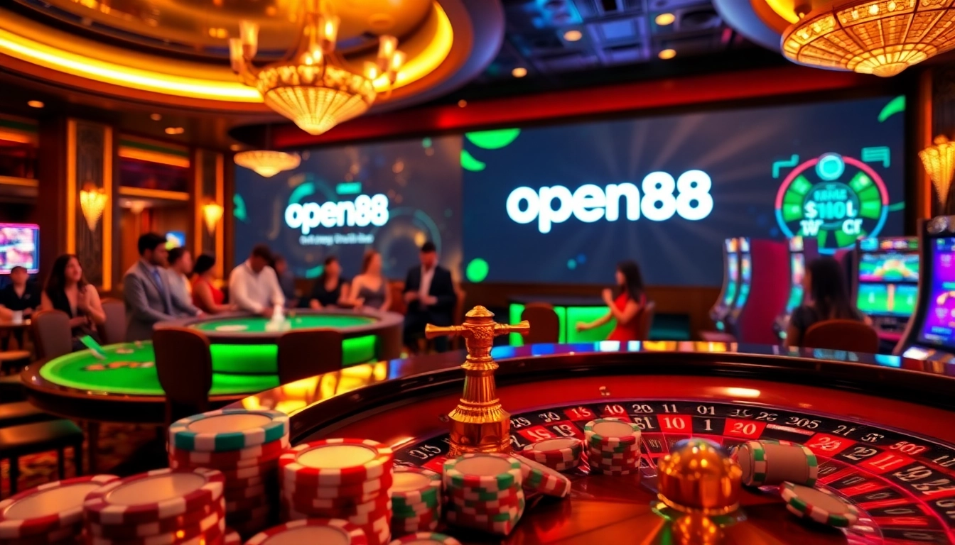 Experience the thrill of open88 with lively casino tables and vibrant gaming action.