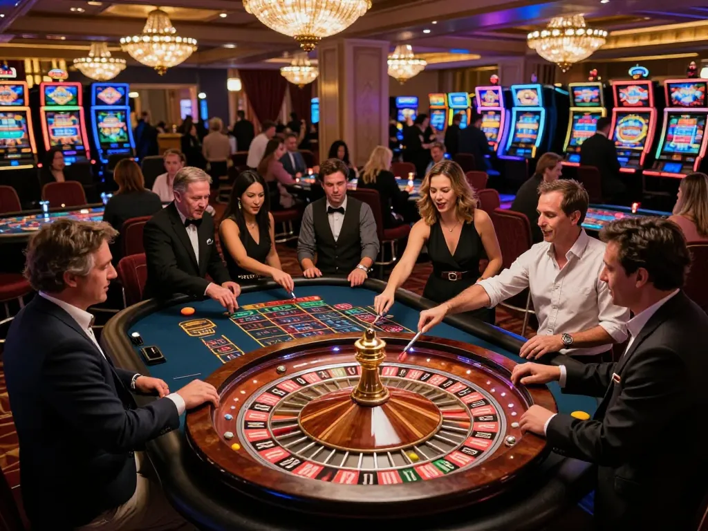 Players engaging in an exciting roulette game at MM88 casino, showcasing strategic bets and vibrant atmosphere