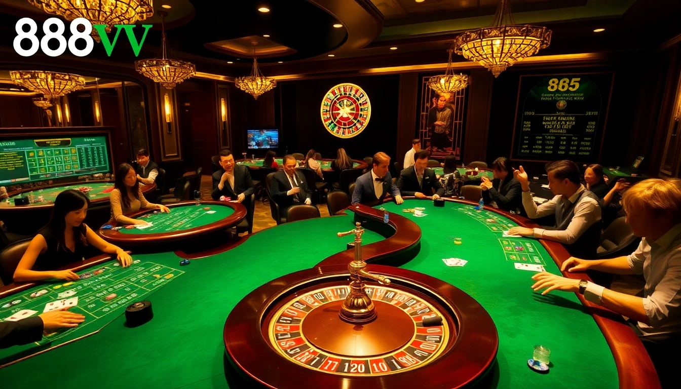 Experience thrilling gameplay with real-time stats at https://888vnd.space/ in a luxurious casino setting.
