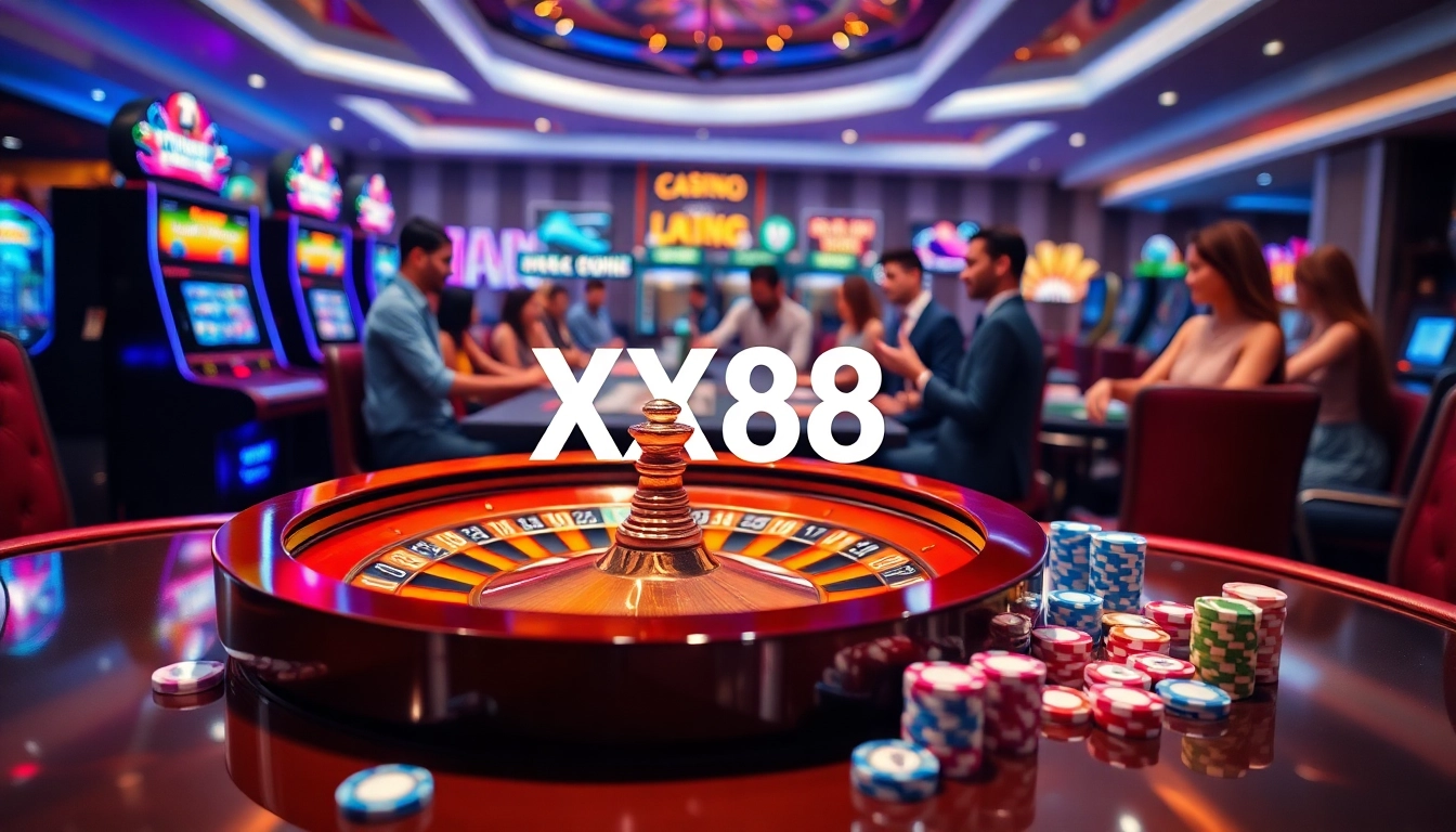 Experience thrilling gameplay at XX88.com with vibrant casino elements and engaging excitement.