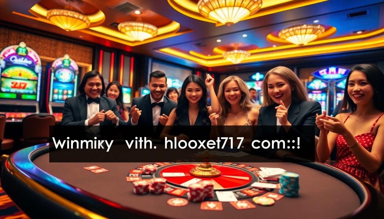 Experience thrilling gameplay with https://oxbet7.com/ at a luxurious casino, showcasing a poker table and roulette wheel.
