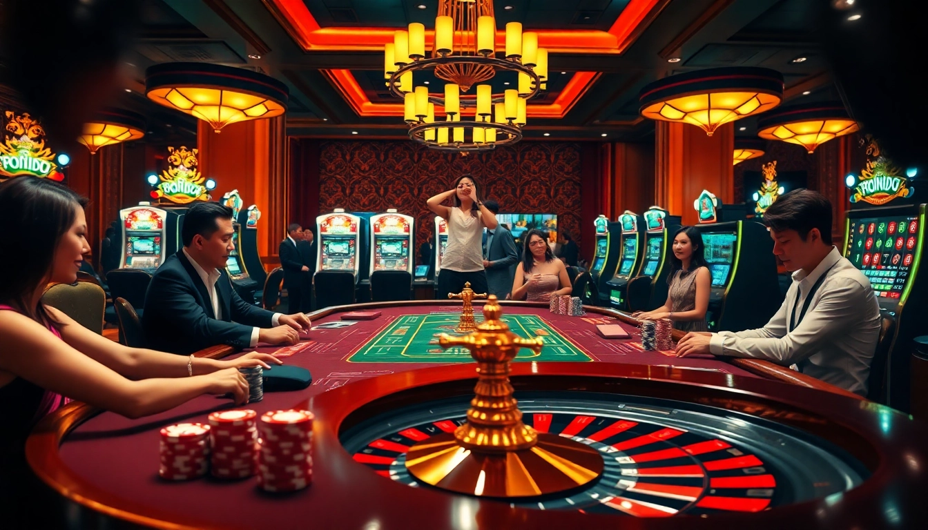 Experience thrilling bets at nhà cái 13win’s high-stakes poker table with vibrant casino elements.