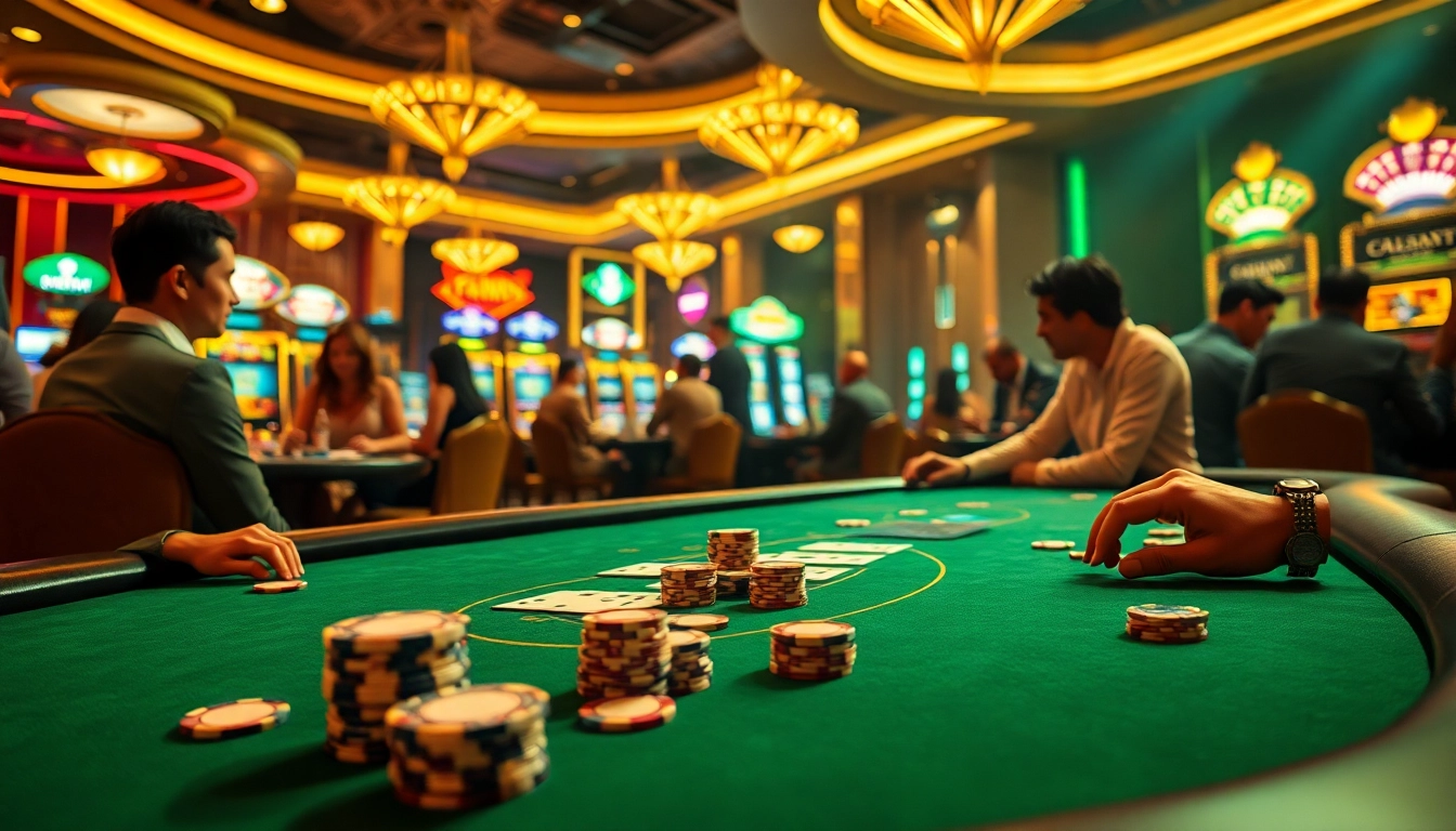 Experience the thrill of gaming with liên minh kjc at a luxurious casino table!