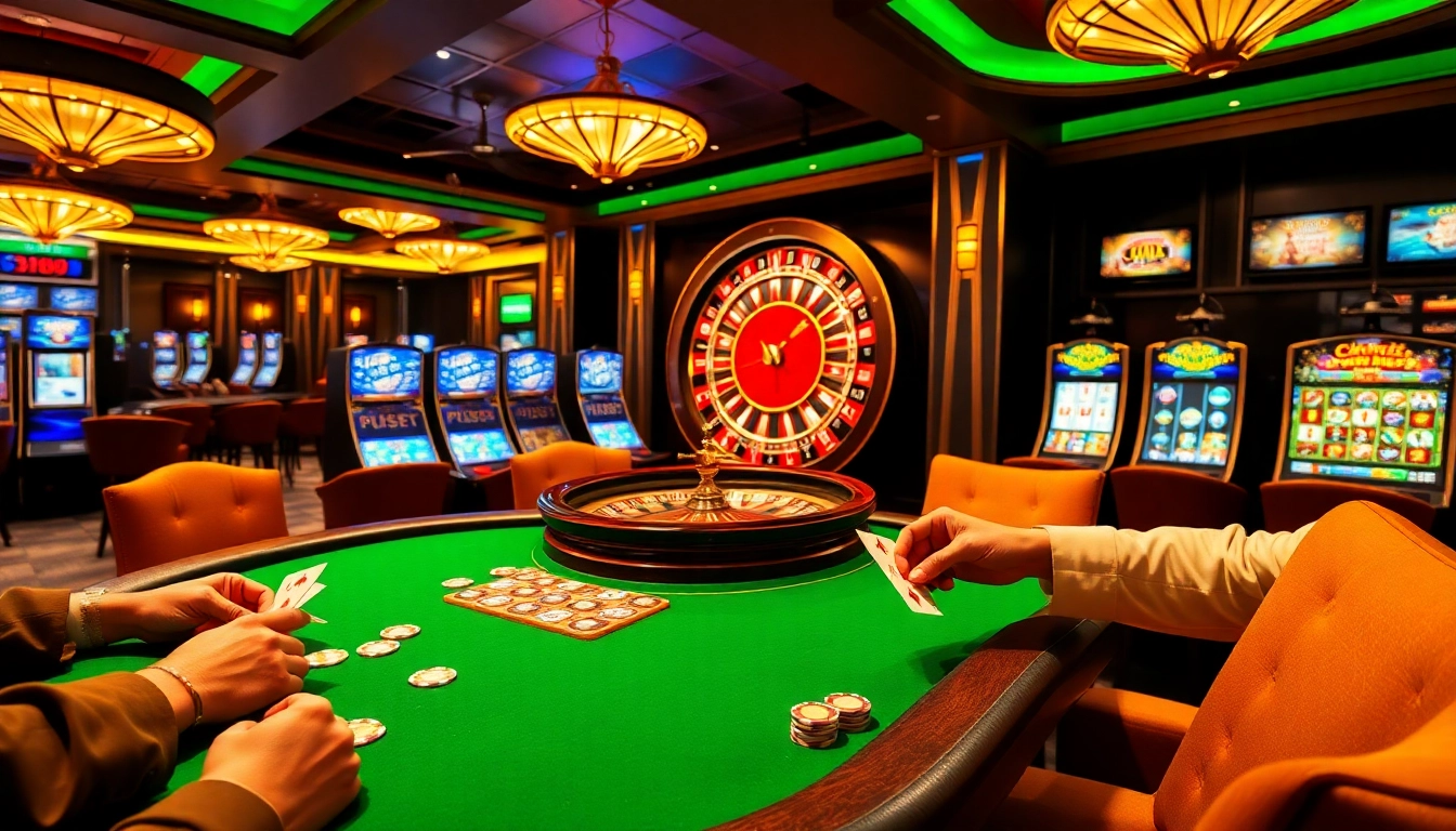Players enjoying a thrilling poker game at 789f casino platform, featuring vibrant cards and chips.