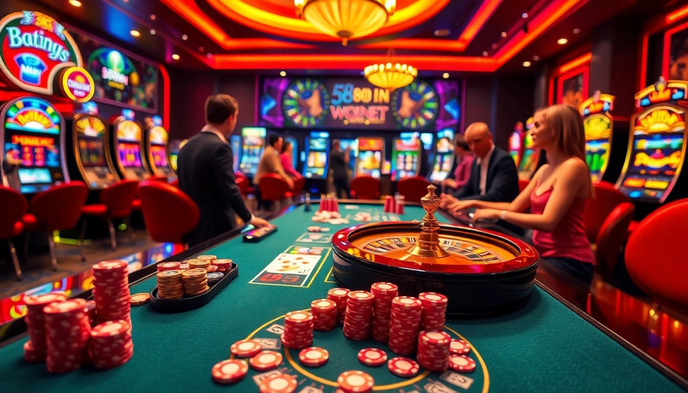 Experience the thrill of gameplay at the 58win club with vibrant casino elements.